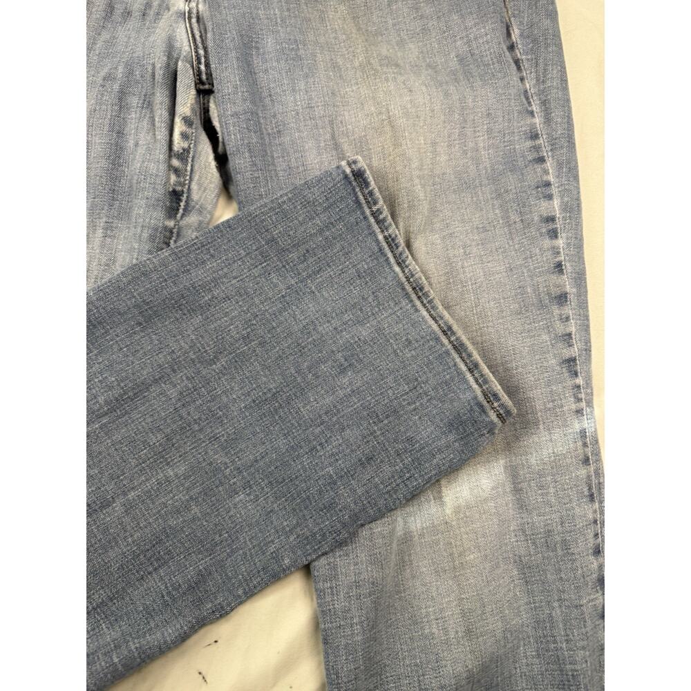 Levi’s 505 Straight Jeans Floral Embroidered Women’s Size 33 Light Wash - Picture 9 of 16
